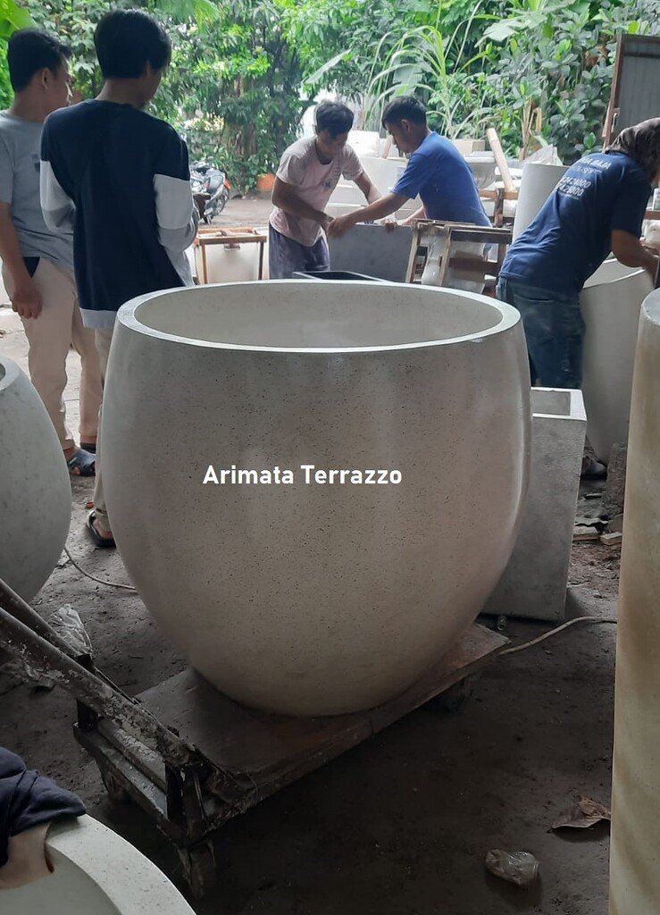 jual pot teraso ukuran besar