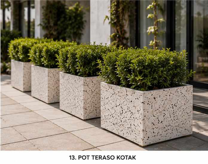 pot teraso kotak